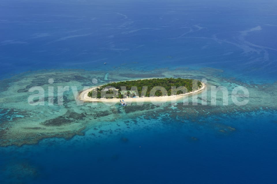 Aerial Image of Treasure Island Fiji