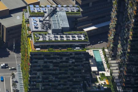 Aerial Image of ONE CENTRAL PARK VERTICAL GARDENS - PATRICK BLANC