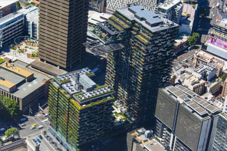 Aerial Image of ONE CENTRAL PARK VERTICAL GARDENS - PATRICK BLANC