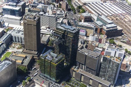 Aerial Image of ONE CENTRAL PARK VERTICAL GARDENS - PATRICK BLANC