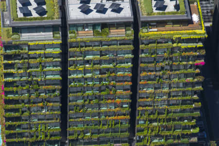 Aerial Image of ONE CENTRAL PARK VERTICAL GARDENS - PATRICK BLANC