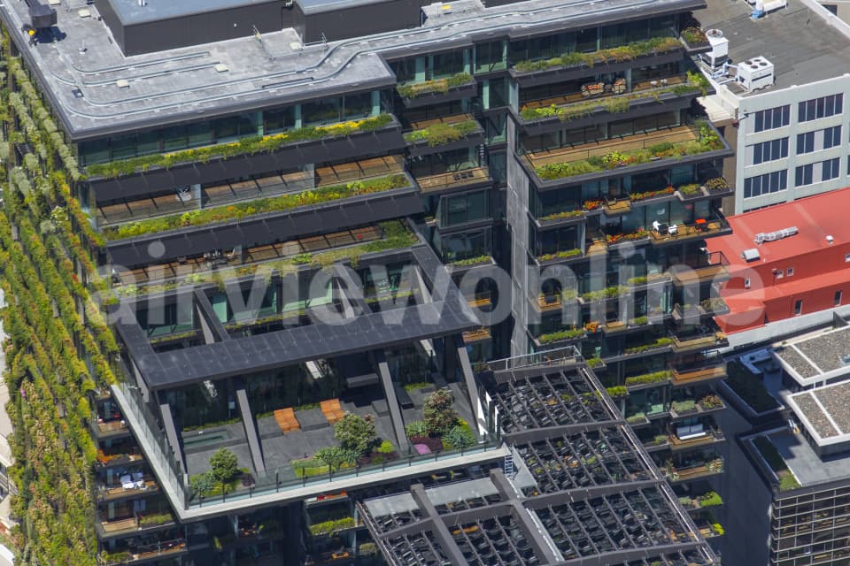 Aerial Image of ONE CENTRAL PARK VERTICAL GARDENS - Patrick Blanc