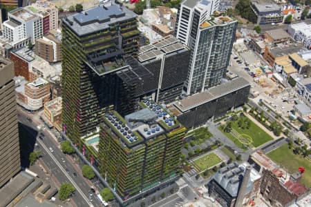 Aerial Image of ONE CENTRAL PARK VERTICAL GARDENS - PATRICK BLANC