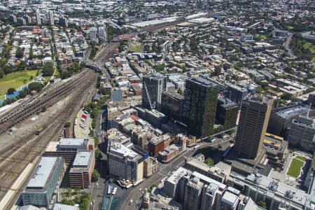 Aerial Image of ONE CENTRAL PARK VERTICAL GARDENS - PATRICK BLANC