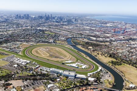 Aerial Image of WEST MELBOURNE LOOKING TOWARD MELBOURNE CBD