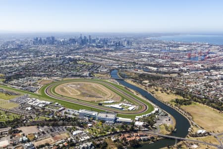 Aerial Image of WEST MELBOURNE LOOKING TOWARD MELBOURNE CBD