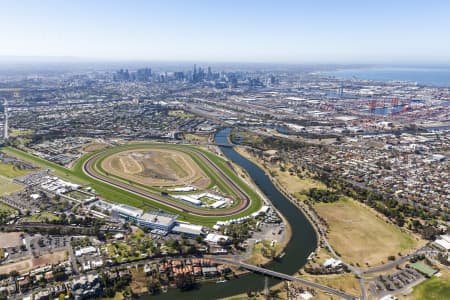 Aerial Image of WEST MELBOURNE LOOKING TOWARD MELBOURNE CBD