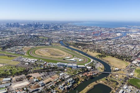 Aerial Image of WEST MELBOURNE LOOKING TOWARD MELBOURNE CBD