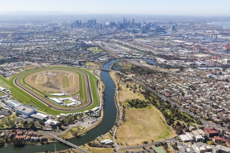 Aerial Image of WEST MELBOURNE LOOKING TOWARD MELBOURNE CBD