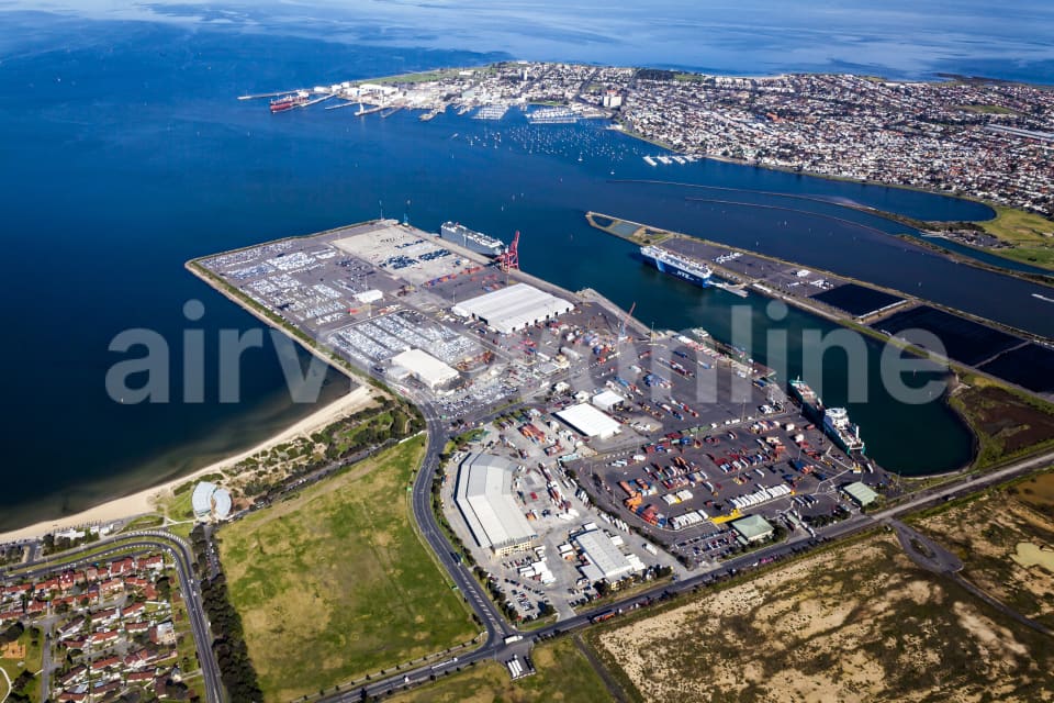 Aerial Image of Webb Dock In Melbourne