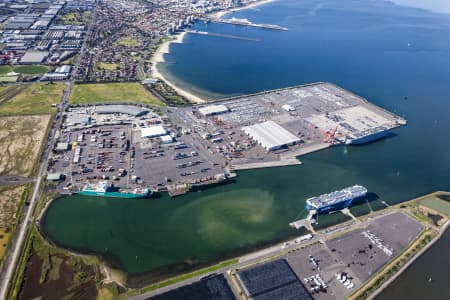 Aerial Image of WEBB DOCK IN MELBOURNE