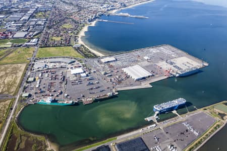 Aerial Image of WEBB DOCK IN MELBOURNE