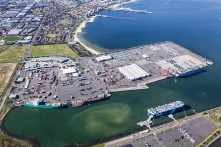 Aerial Image of WEBB DOCK IN MELBOURNE