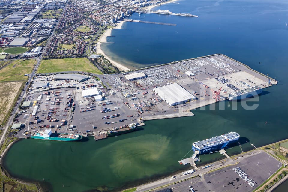 Aerial Image of Webb Dock In Melbourne