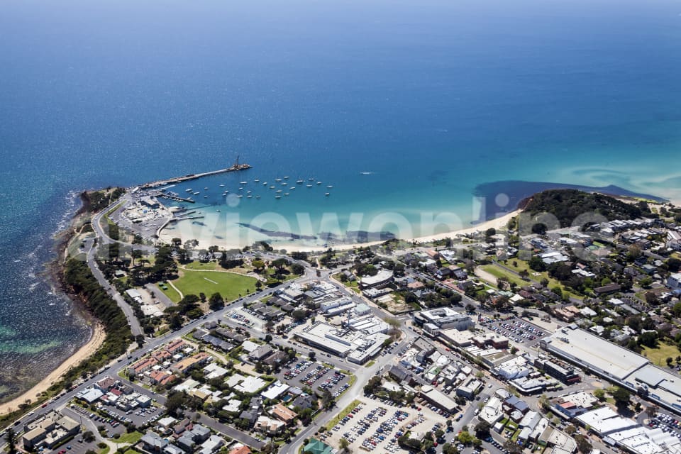 Aerial Image of Mornington Township In Victoria