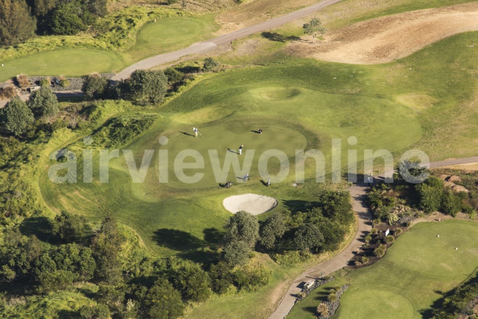 Aerial Image of Golfers