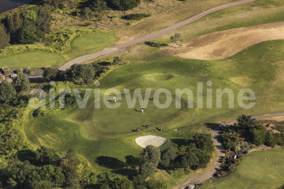 Aerial Image of Golfers - Lifestyle