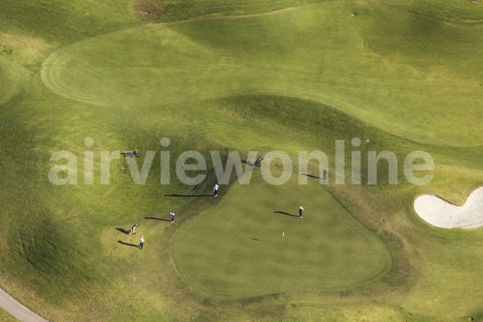 Aerial Image of Golfers - Lifestyle