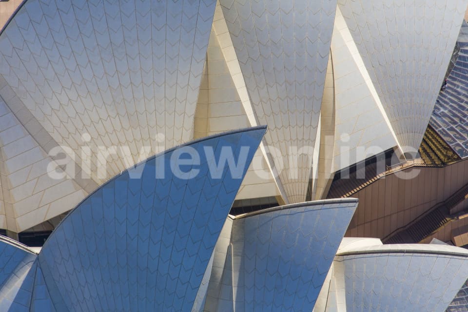 Aerial Image of Opera House Sails