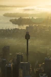 Aerial Image of SYDNEY EYE TOWER DAWN