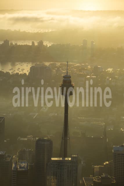 Aerial Image of Sydney Eye Tower Dawn