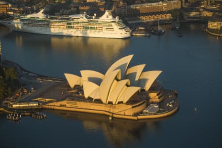 Aerial Image of SYDNEY HARBOUR DAWN