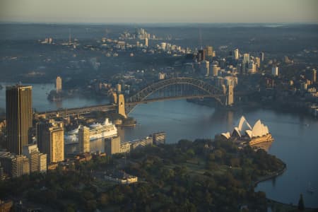 Aerial Image of SYDNEY HARBOUR DAWN