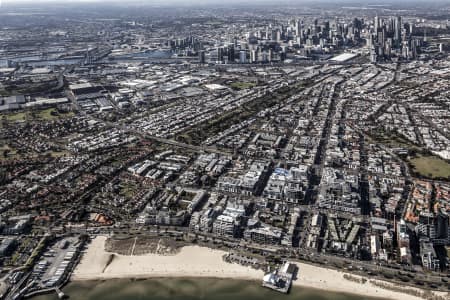 Aerial Image of PORT MELBOURNE TO MELBOURNE CBD