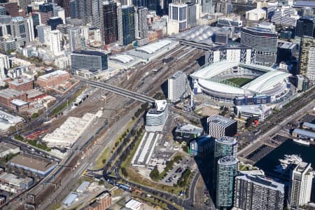 Aerial Image of THE DOCKLANDS IN MELBOURNE