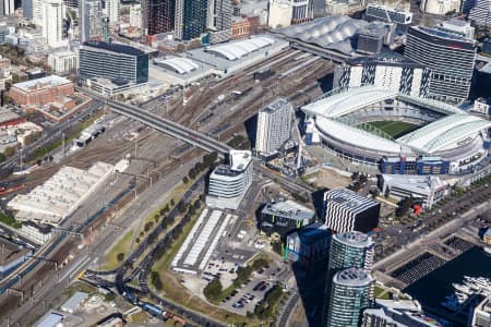 Aerial Image of THE DOCKLANDS IN MELBOURNE