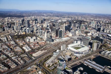 Aerial Image of THE DOCKLANDS IN MELBOURNE