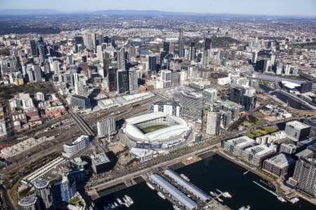 Aerial Image of THE DOCKLANDS IN MELBOURNE