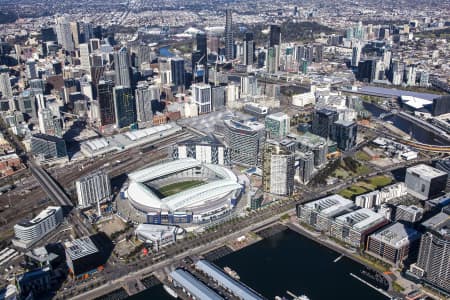 Aerial Image of THE DOCKLANDS IN MELBOURNE