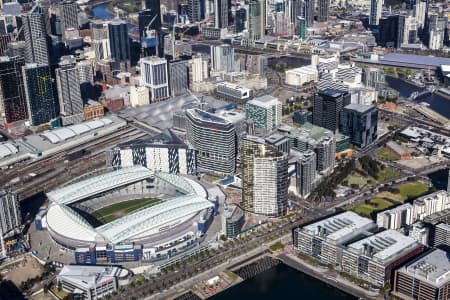 Aerial Image of THE DOCKLANDS IN MELBOURNE