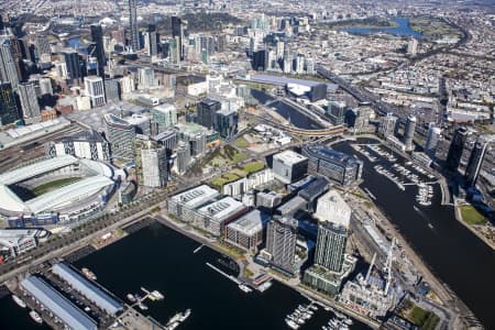 Aerial Image of THE DOCKLANDS IN MELBOURNE