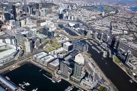 Aerial Image of THE DOCKLANDS IN MELBOURNE