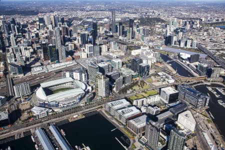 Aerial Image of THE DOCKLANDS IN MELBOURNE