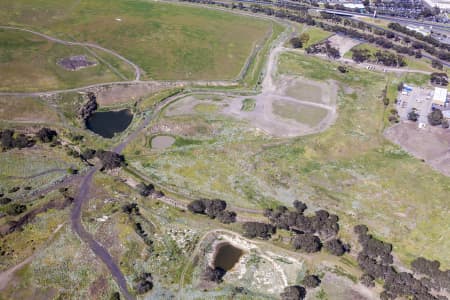 Aerial Image of QUARRY NEXT TO TULLAMARINE AIRPORT.