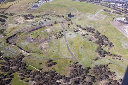 Aerial Image of QUARRY NEXT TO TULLAMARINE AIRPORT.