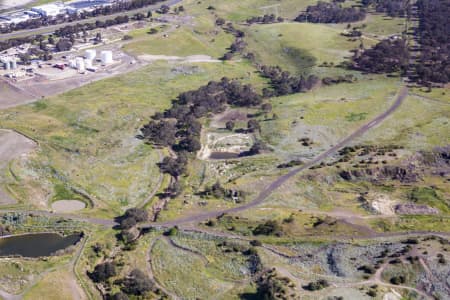 Aerial Image of QUARRY NEXT TO TULLAMARINE AIRPORT.