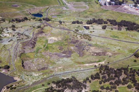 Aerial Image of QUARRY NEXT TO TULLAMARINE AIRPORT.