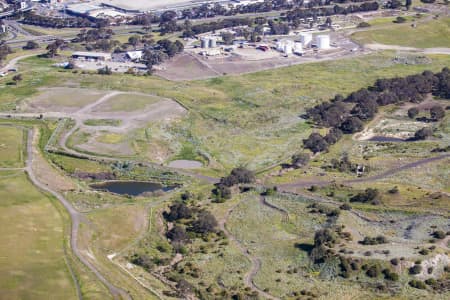 Aerial Image of QUARRY NEXT TO TULLAMARINE AIRPORT.