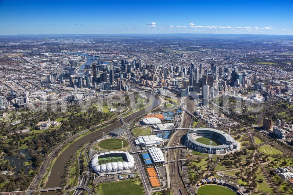 Aerial Image of Melbourne Park:MCG_060914_14