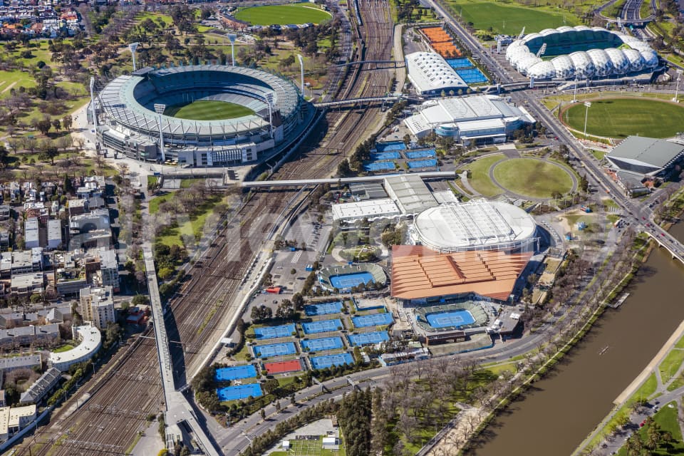 Aerial Image of Melbourne Park:MCG_060914_11