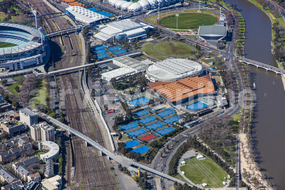 Aerial Image of Melbourne Park:MCG_060914_09