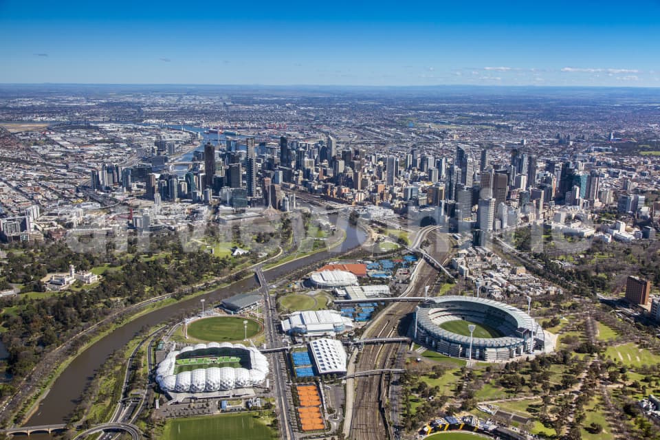 Aerial Image of Melbourne Park:MCG_060914_03