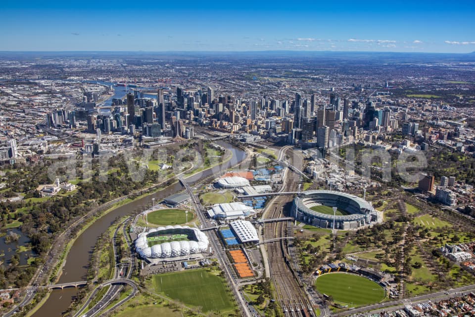 Aerial Image of Melbourne Park:MCG_060914_01
