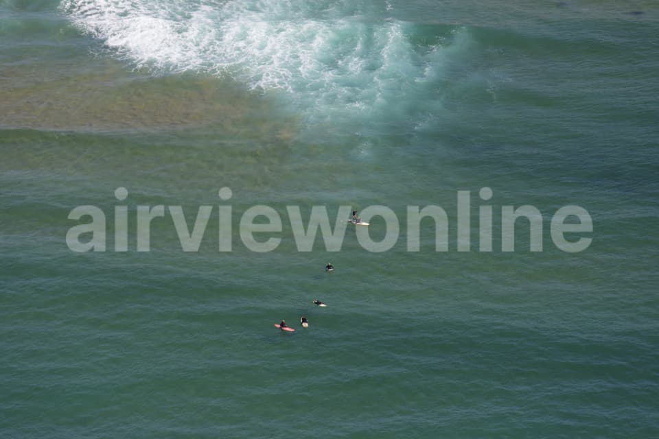 Aerial Image of Surfing