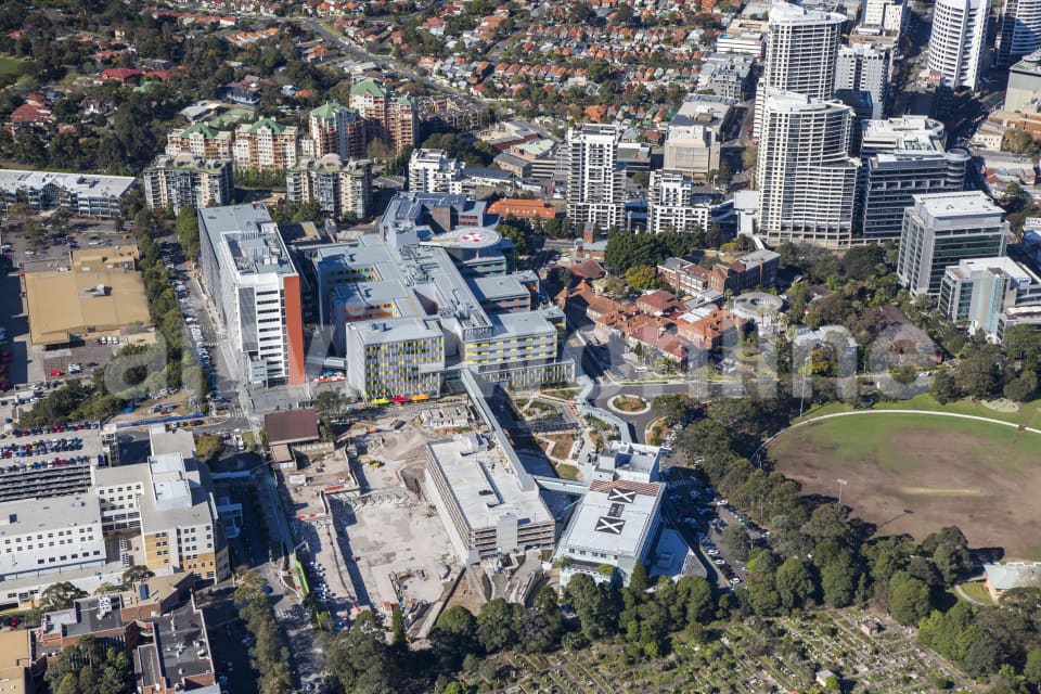 Aerial Image of Royal North Shore Hospital