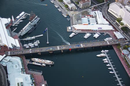 Aerial Image of PYRMONT BRIDGE DUSK